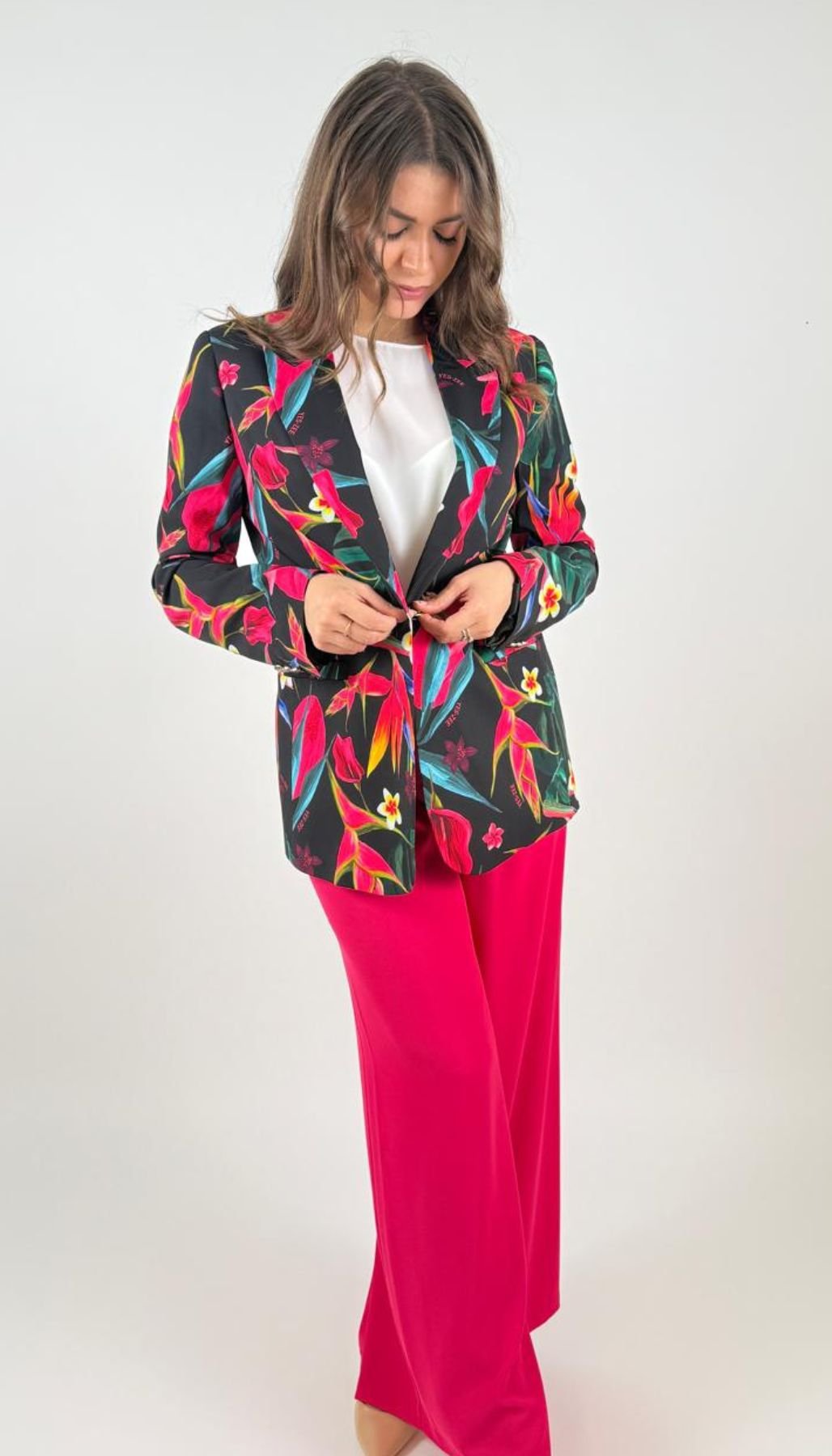 Giacca In Tessuto Stampato Donna - Yes Zee - World Fashion