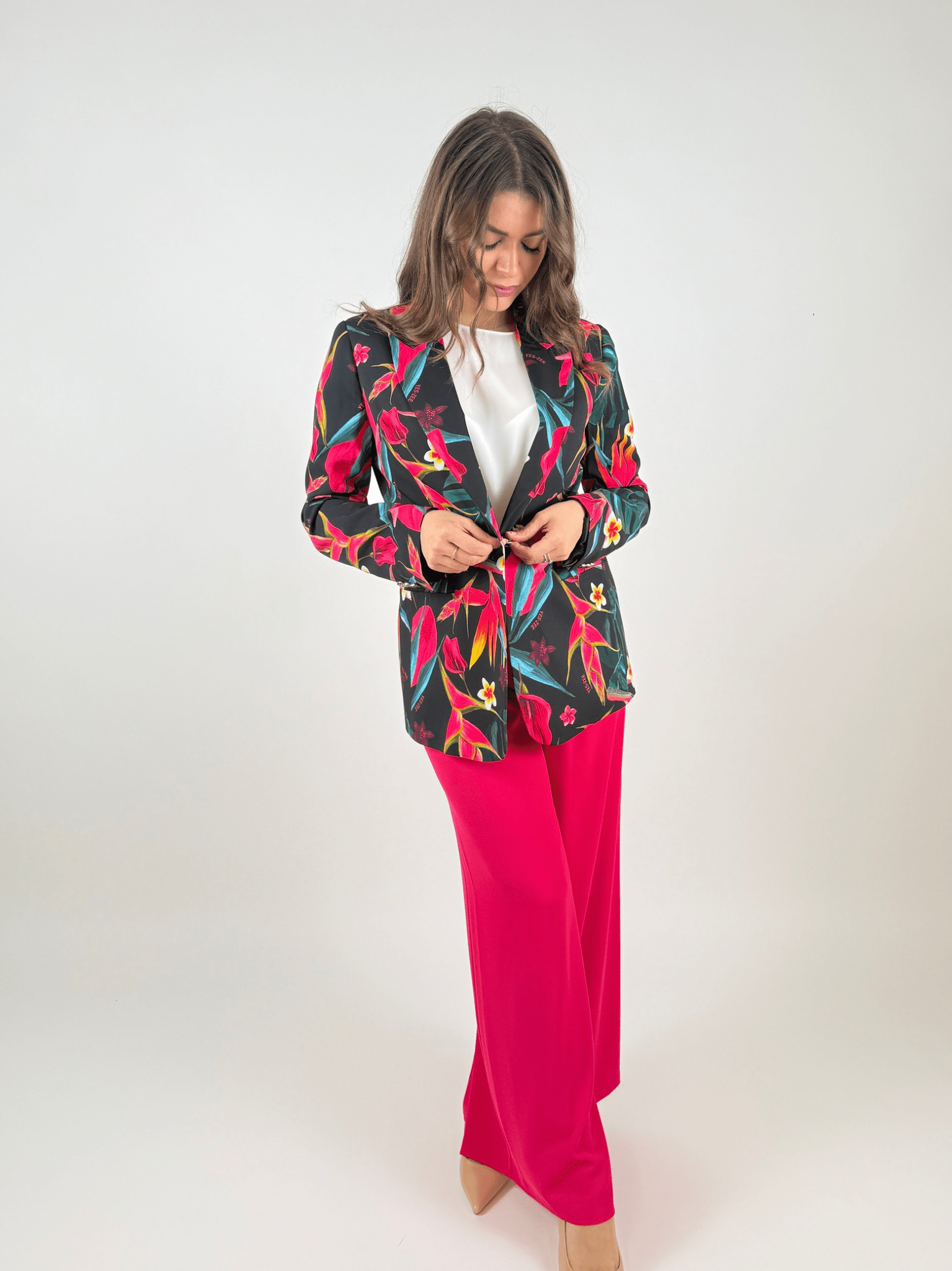 Giacca In Tessuto Stampato Donna - Yes Zee - World Fashion