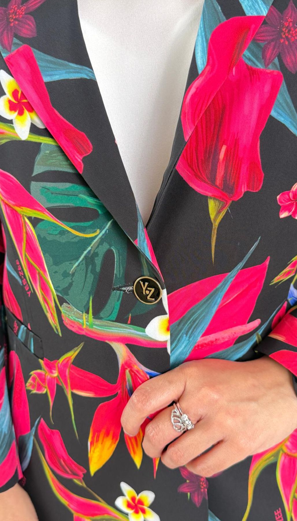 Giacca In Tessuto Stampato Donna - Yes Zee - World Fashion