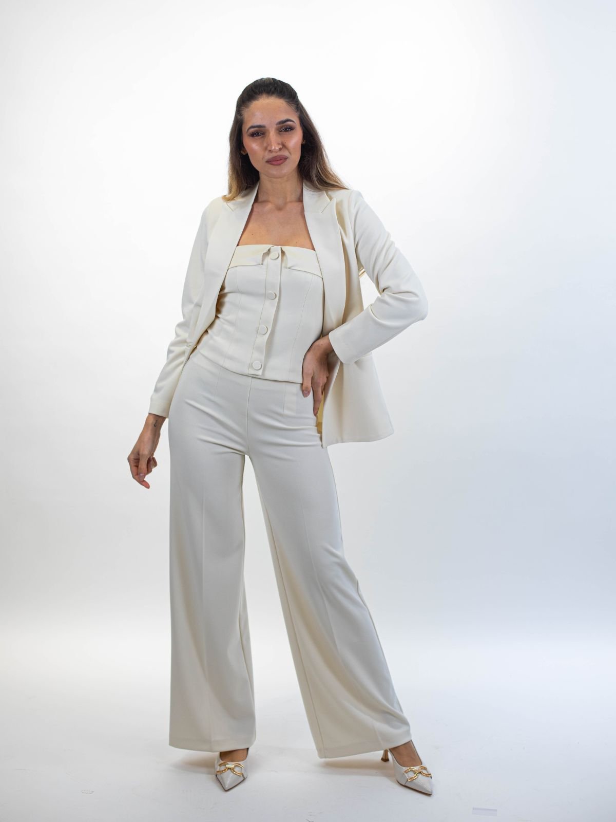 Giacca regolare scollo a rever classico Donna - Vicolo - World Fashion