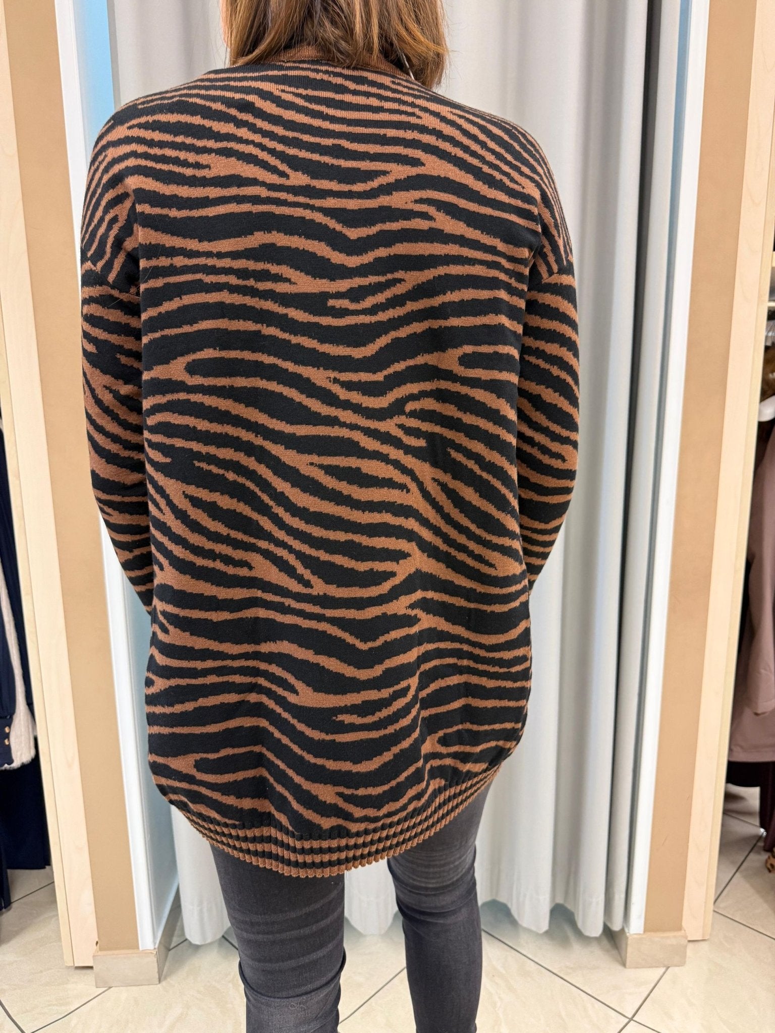 Giacca sciallata jacquard zebra Donna - LOLITA - LO25353 - World Fashion