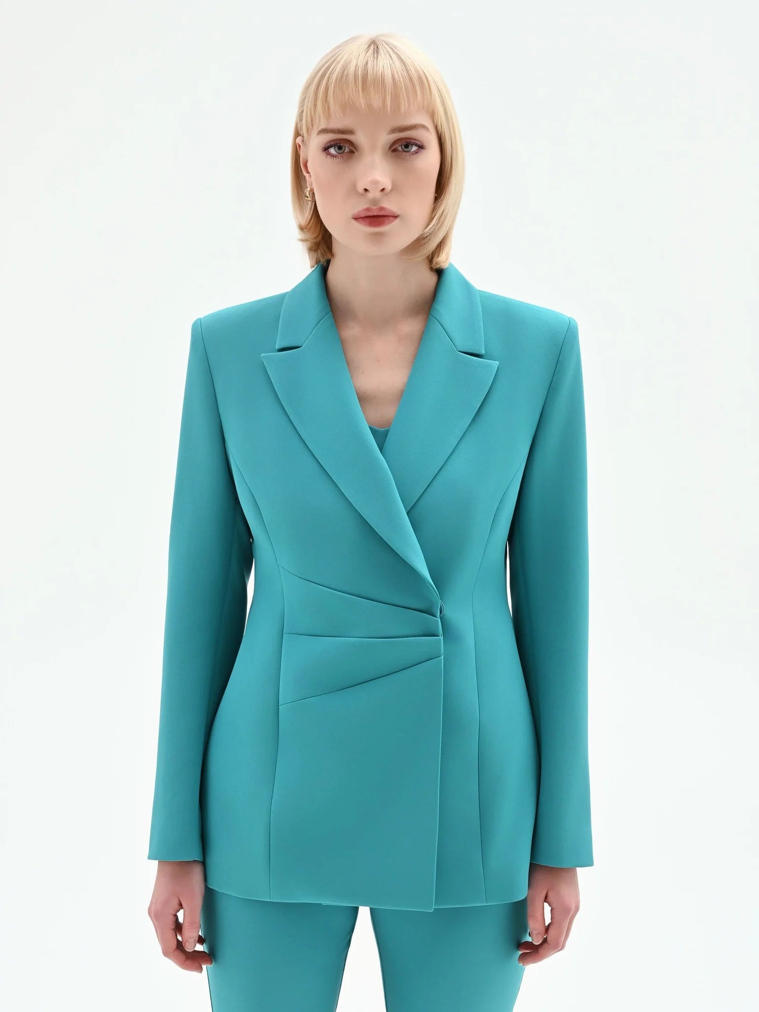 Giacca Studio Asimmetrica Drappeggiata Donna - Rinascimento - World Fashion