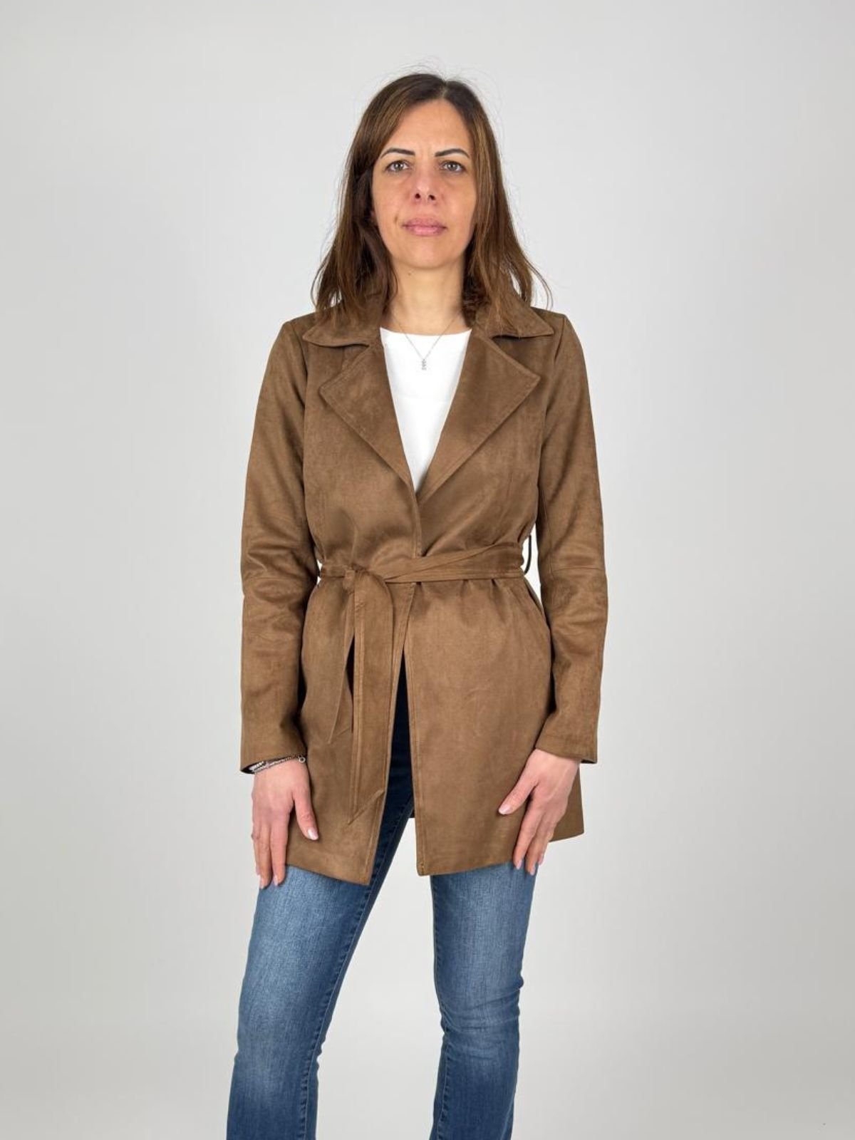 Giacca Trench Con Cintura,Tess. Softshell Donna - Yes Zee - World Fashion