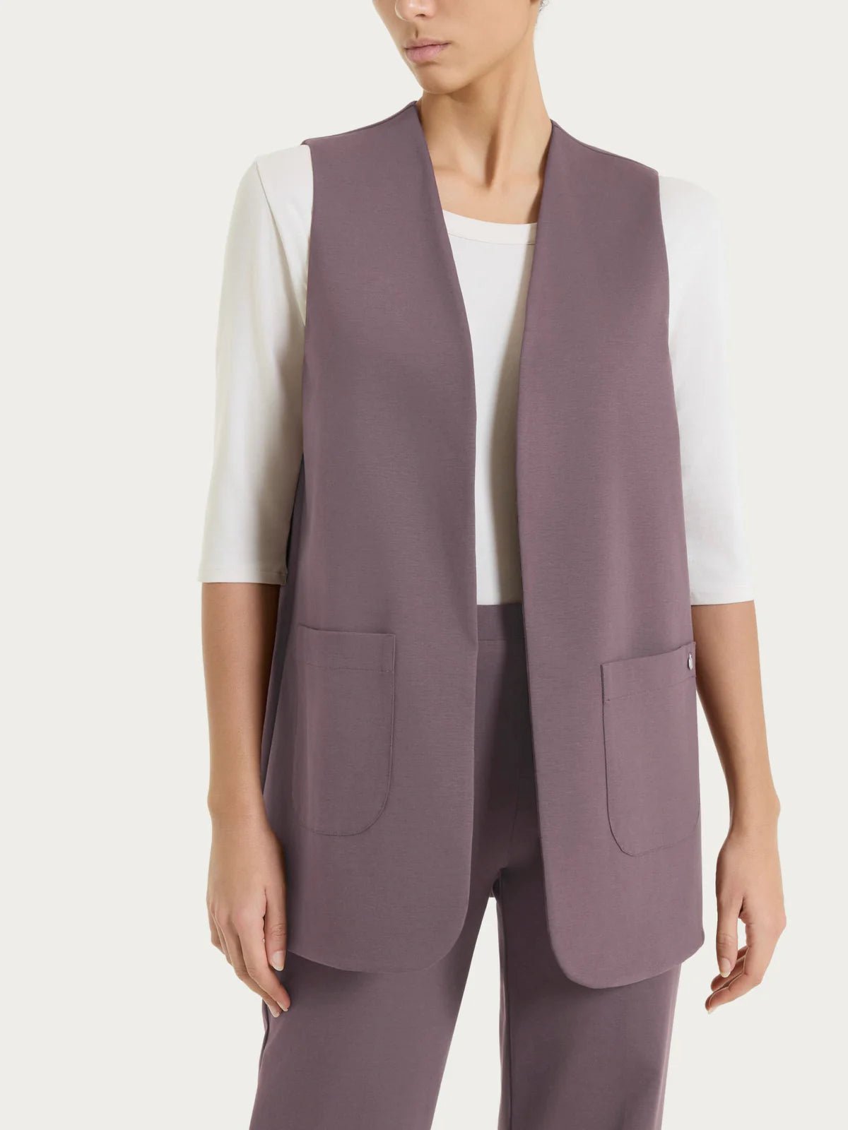 Gilet aperto in Compact Light Donna - Ragno - World Fashion