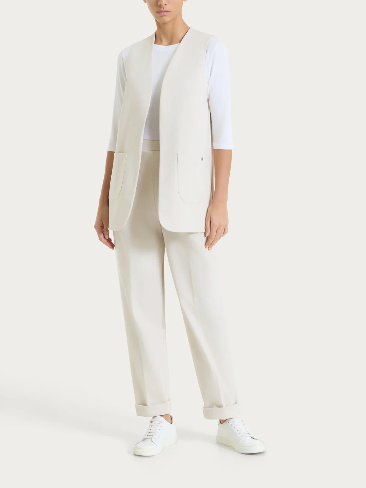 Gilet aperto in Compact Light Donna - Ragno - World Fashion