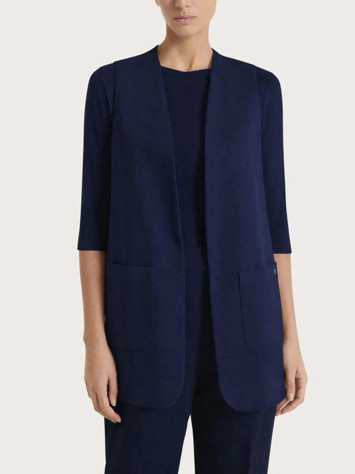 Gilet aperto in Compact Light Donna - Ragno - World Fashion