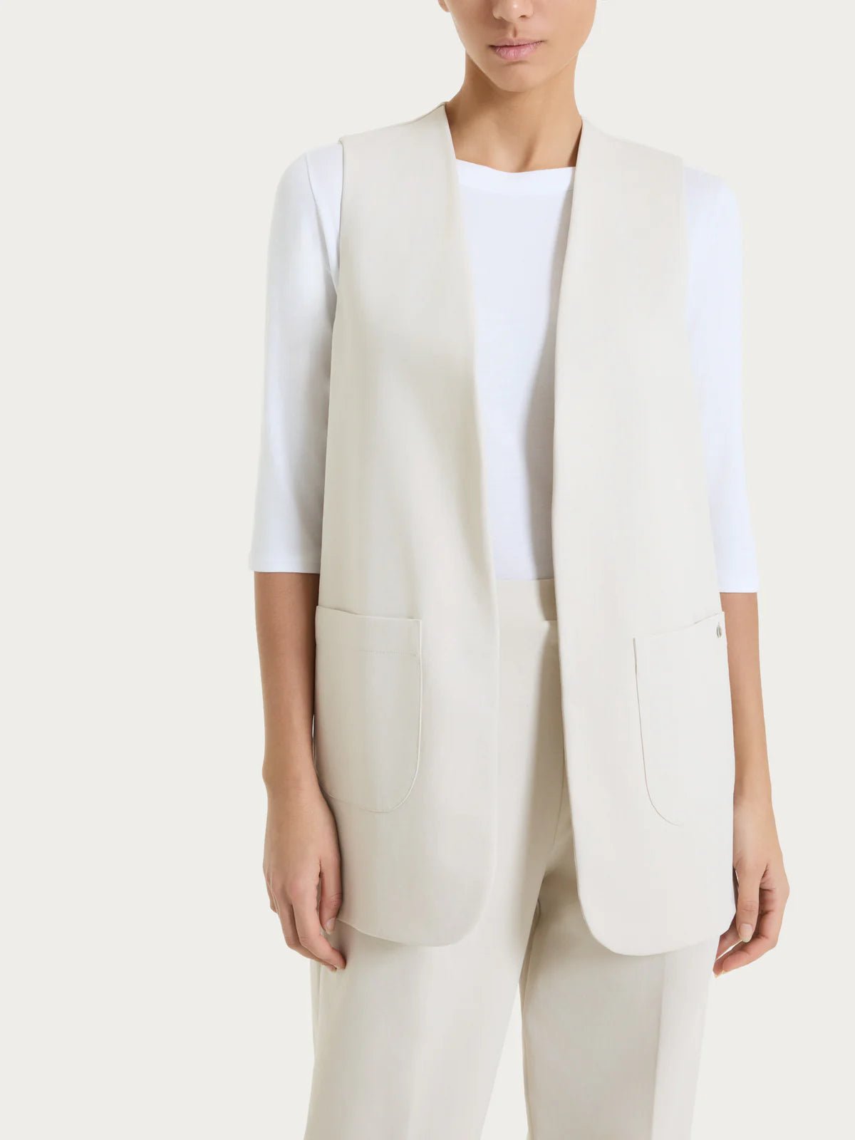 Gilet aperto in Compact Light Donna - Ragno - World Fashion