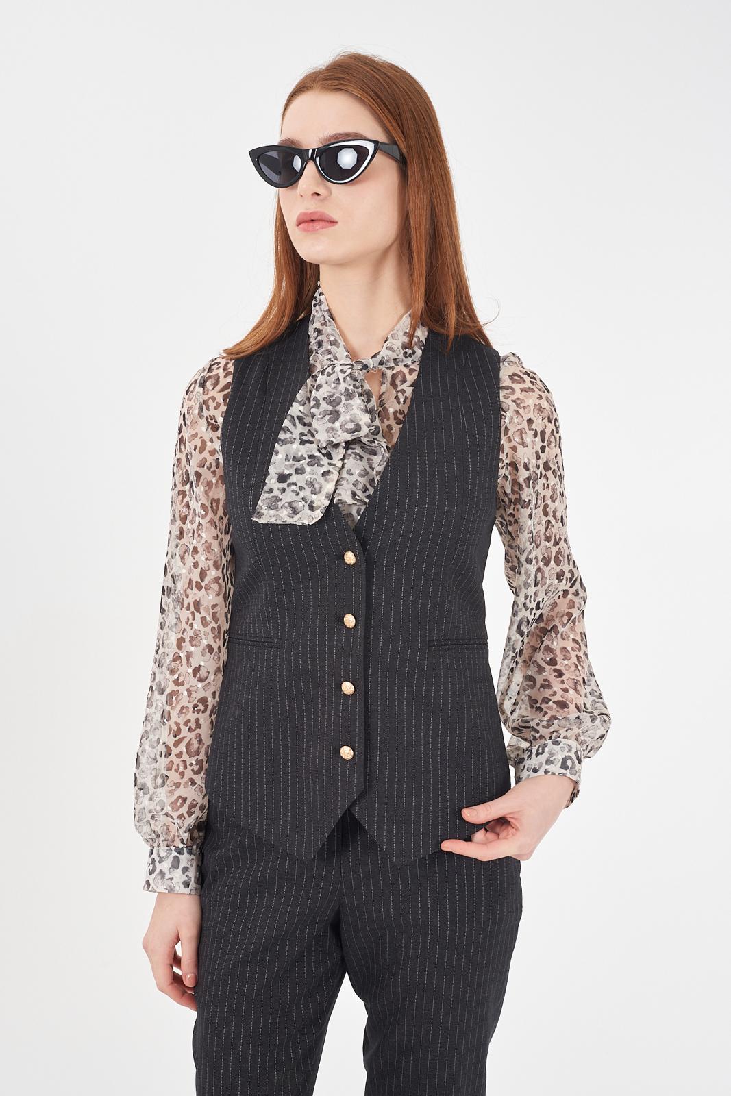 Gilet gessato Donna - Yes Zee - World Fashion