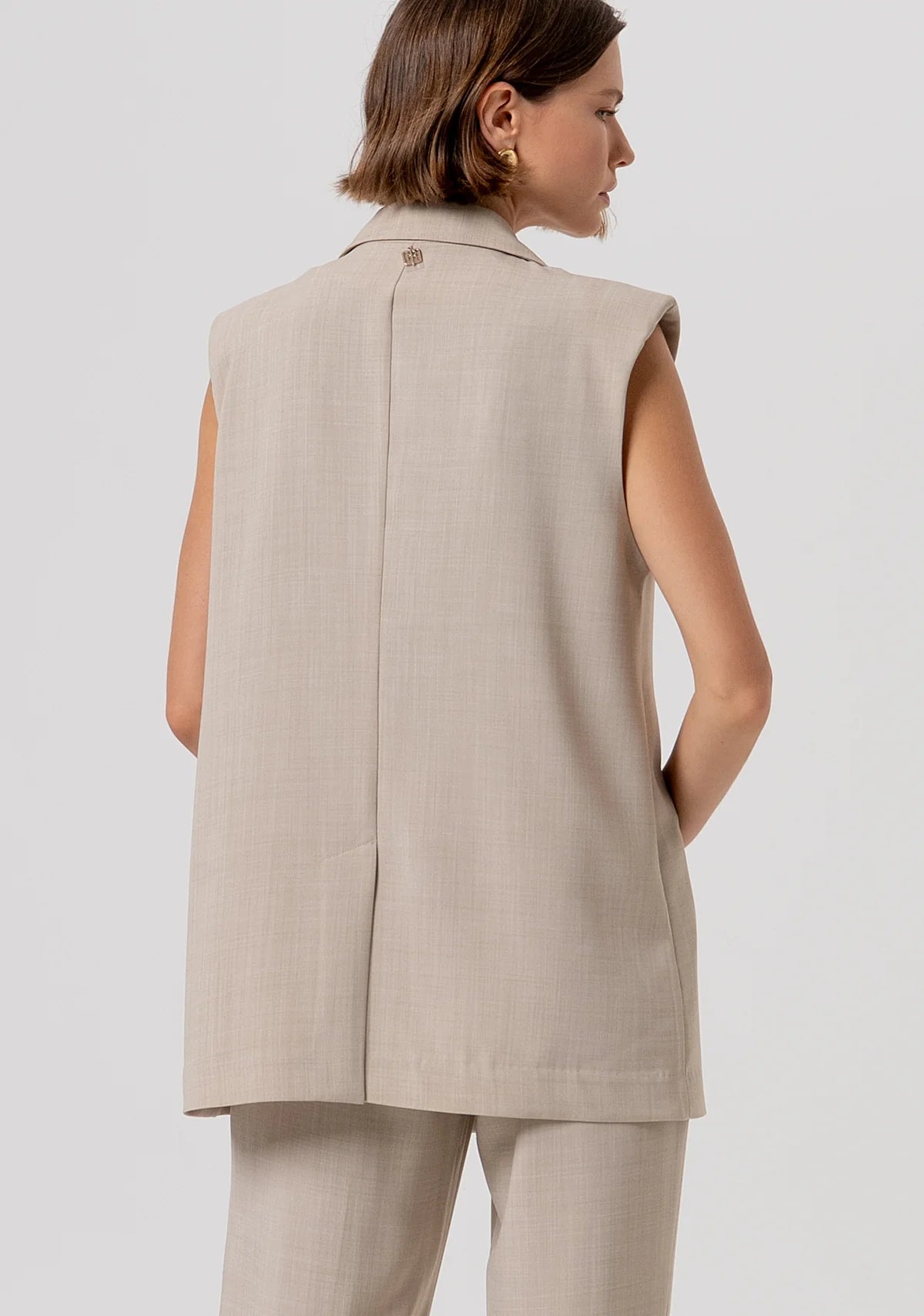 Gilet over modello blazer monopetto Donna - Fracomina - World Fashion