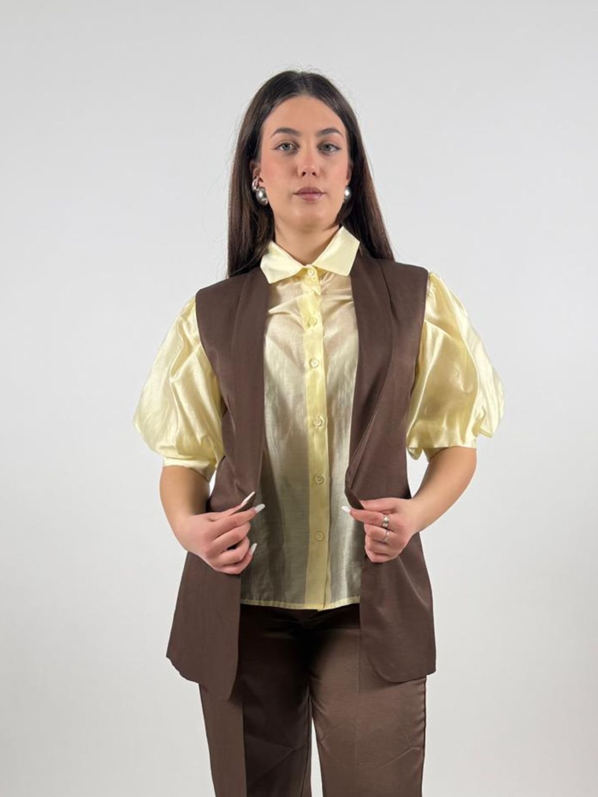 Gilet senza maniche con revers Donna - Vicolo - World Fashion