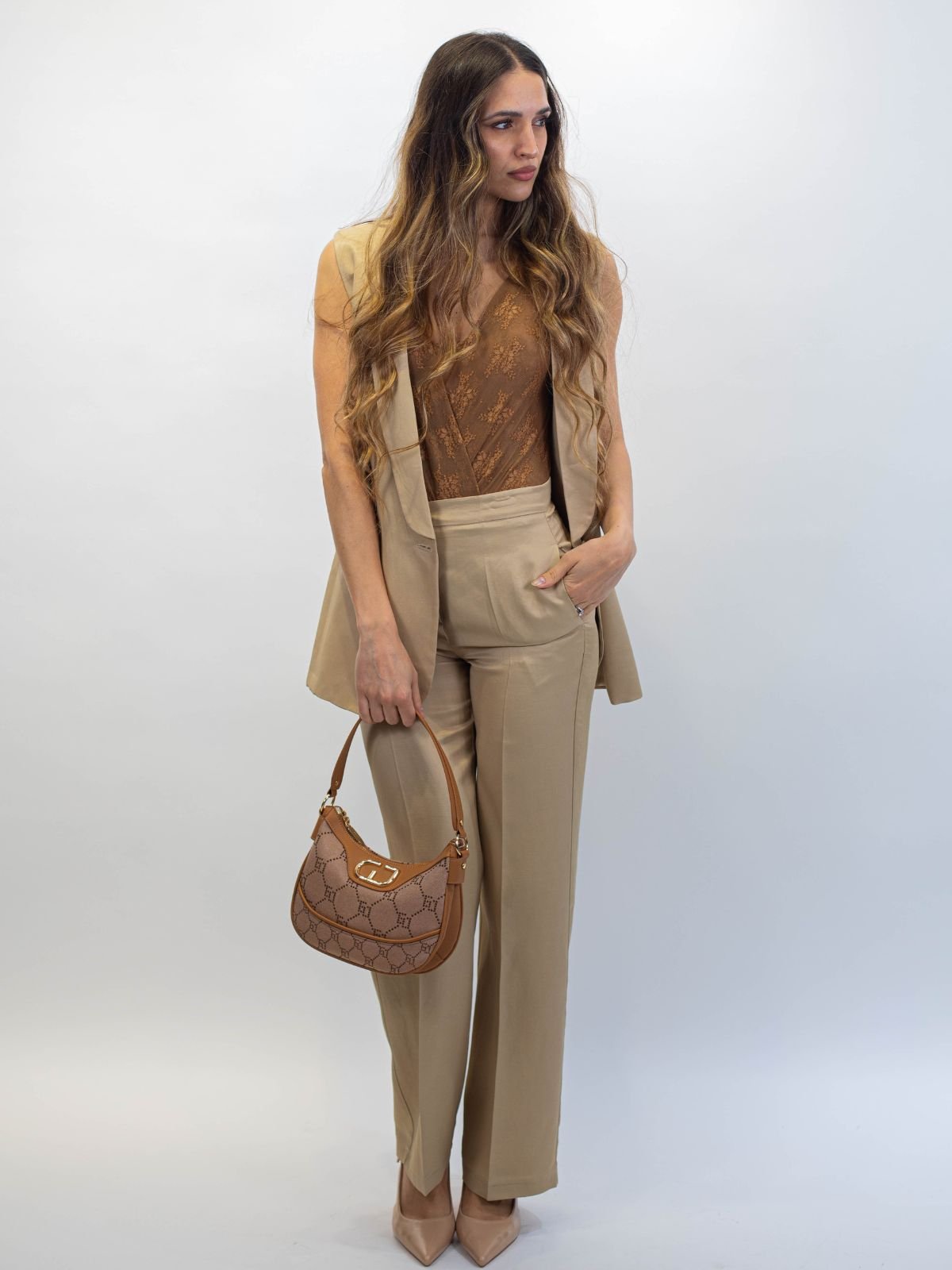 Gilet senza maniche con revers Donna - Vicolo - World Fashion