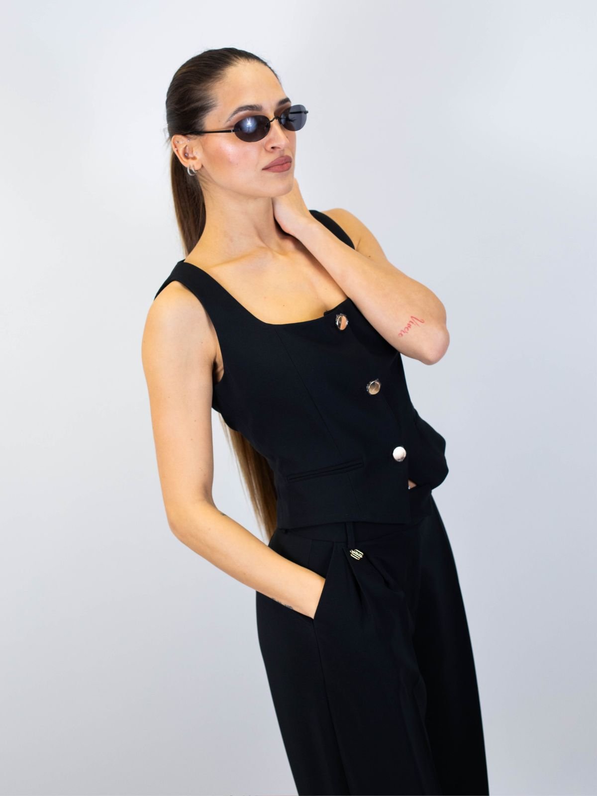 Gilet slim con bottoni centrali Donna - Fracomina - World Fashion