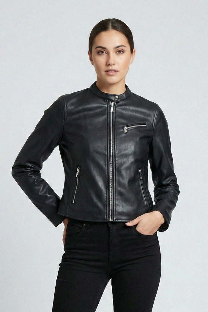 Giubbino biker effetto pelle Donna - Markup - World Fashion