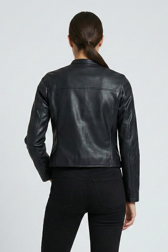 Giubbino biker effetto pelle Donna - Markup - World Fashion