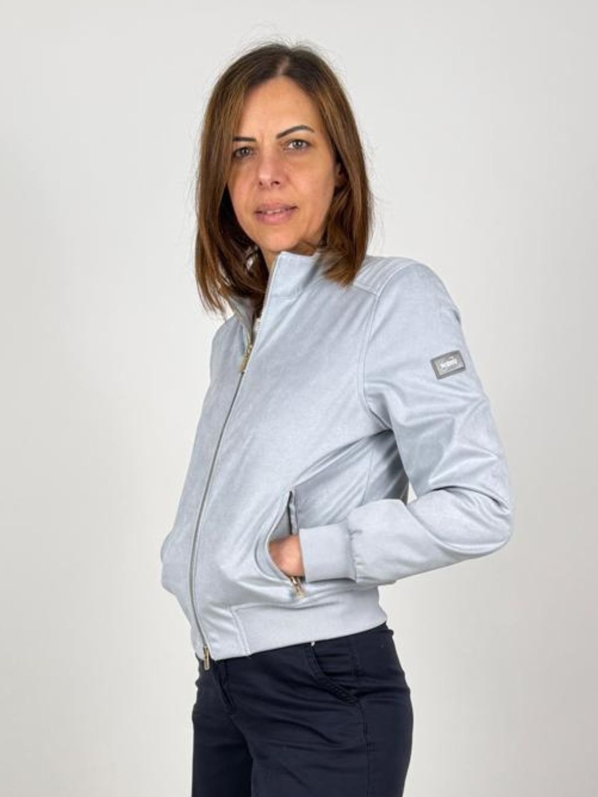 Giubbino Bomber In Tessuto Soft - Touch Donna - Yes Zee - World Fashion