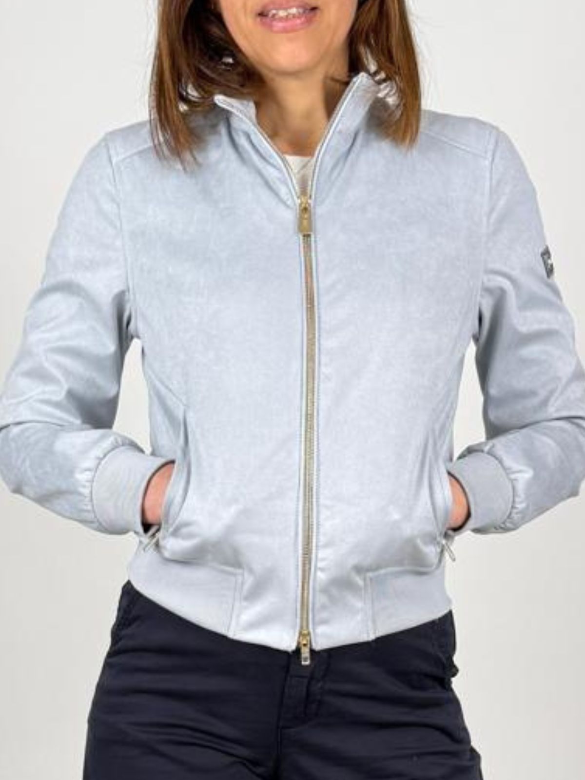 Giubbino Bomber In Tessuto Soft - Touch Donna - Yes Zee - World Fashion