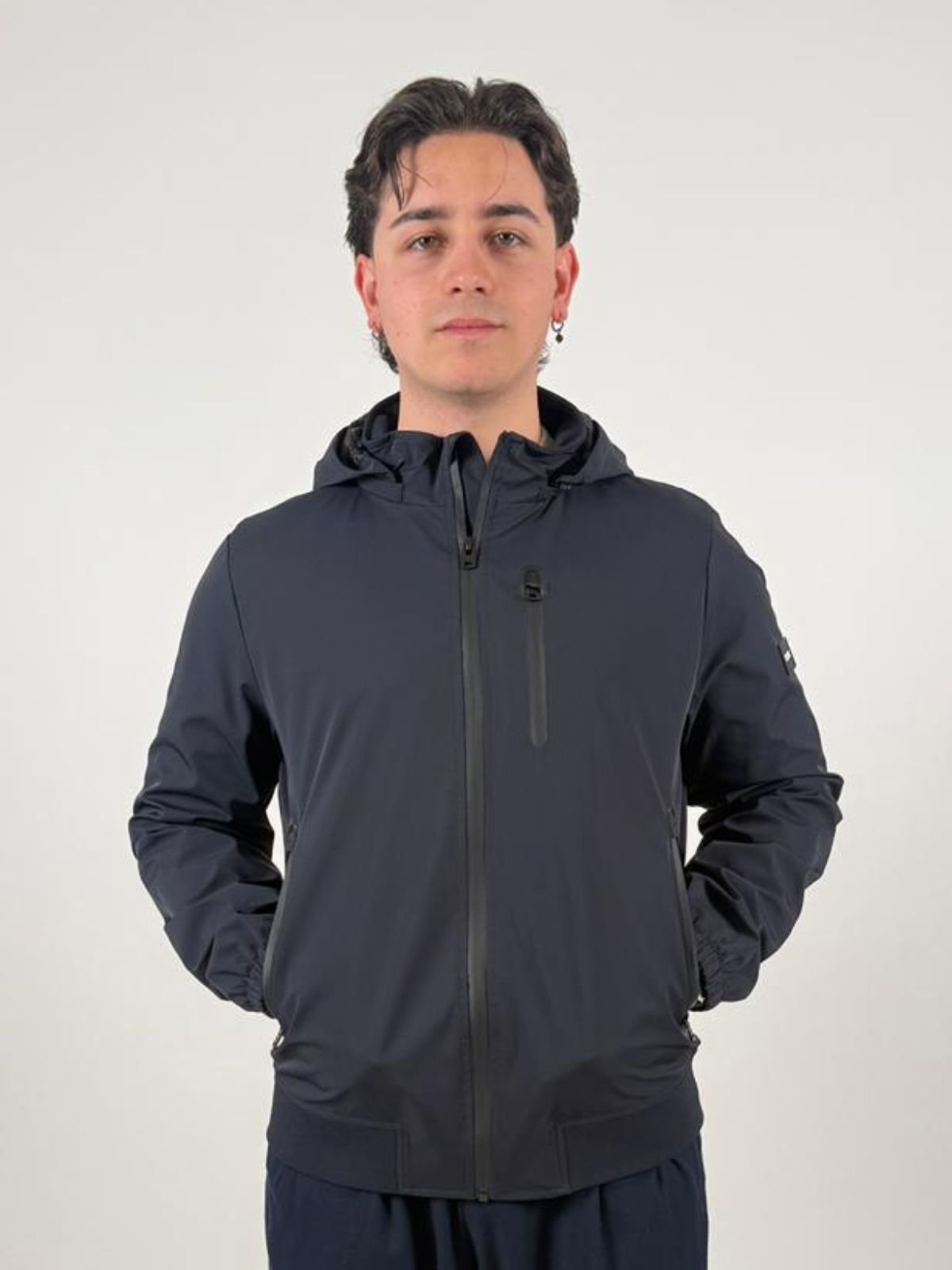 Giubbino tipo Bomber con Cappuccio rimovibile Uomo - Yes Zee - World Fashion