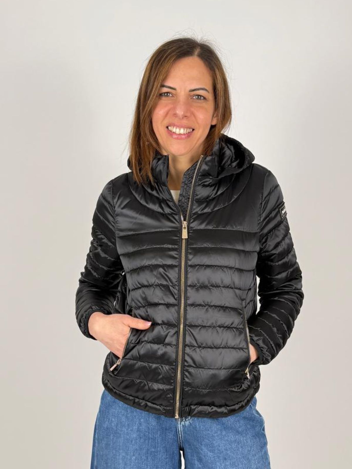 Giubbino Trapuntato, Cappuccio Staccabile Donna - Yes Zee - World Fashion