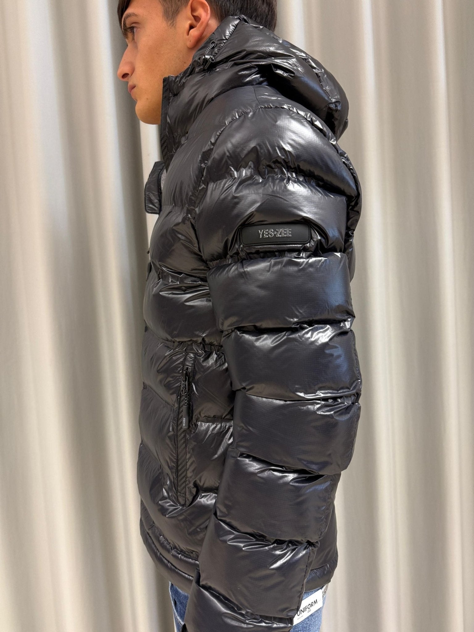 Giubbino Uomo Con Cappuccio,Trapunt.Termosaldat Uomo - Yes Zee - J822B400 - World Fashion