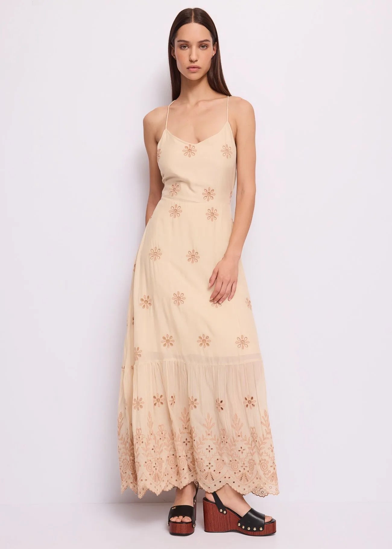 Gaudì - Abito in cotone ricamato - Donna