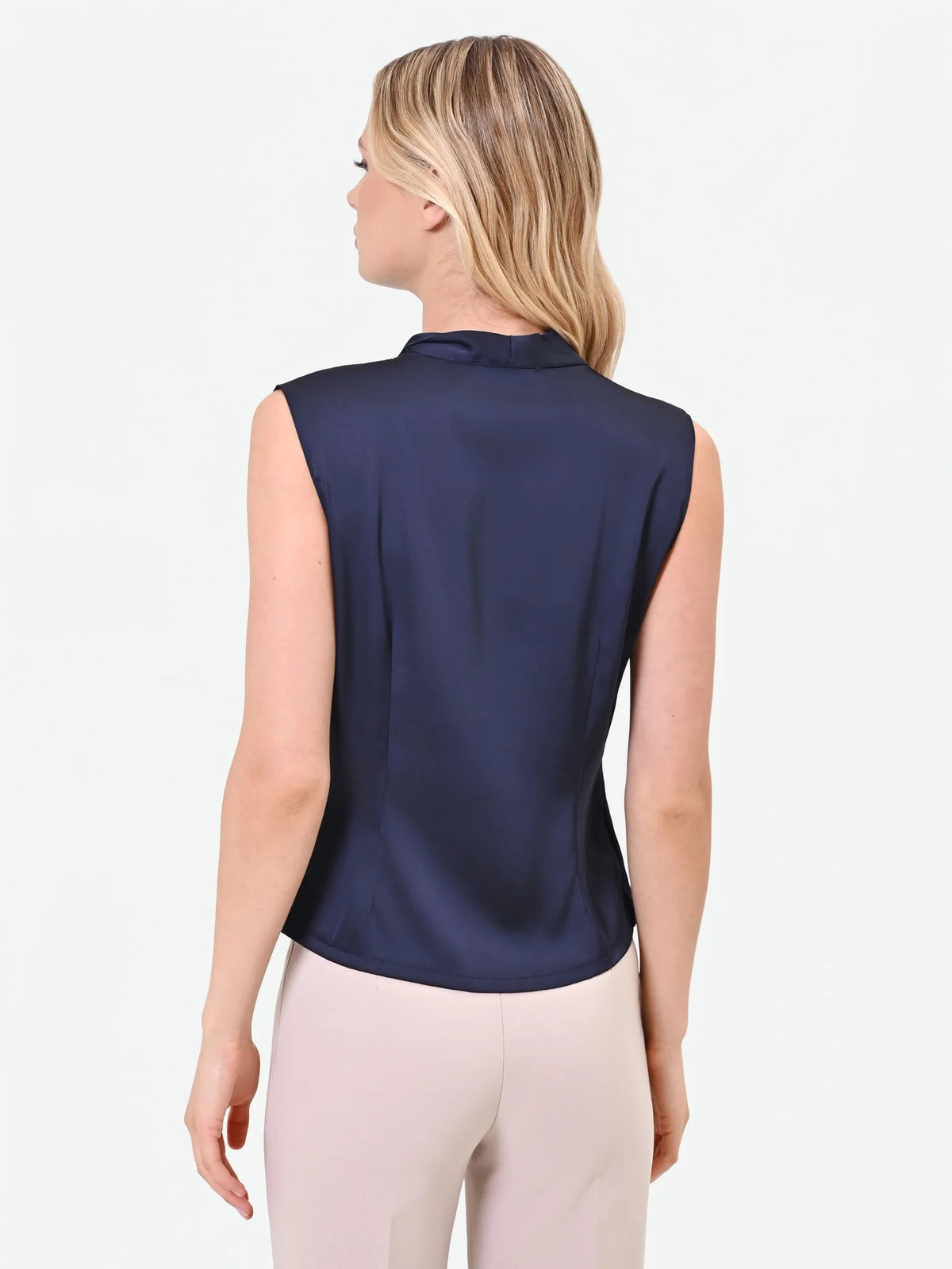 Rinascimento - Top in raso con scollo incrociato - Donna