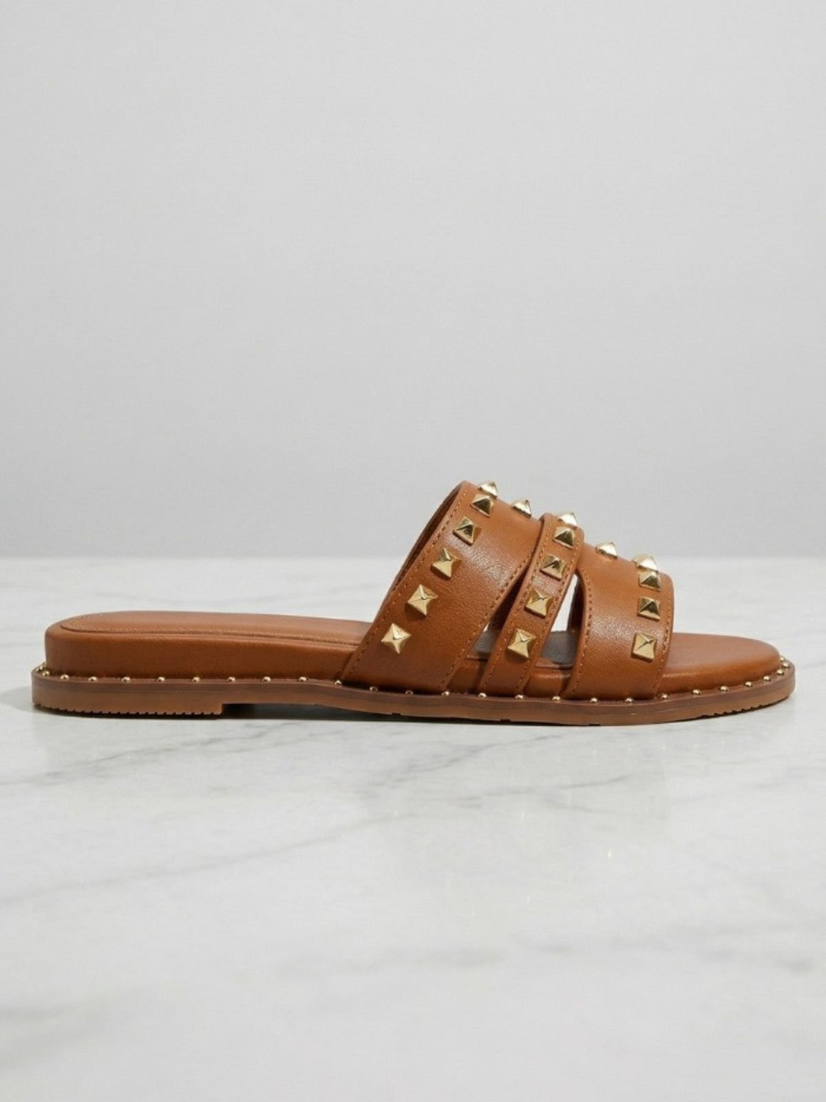 Gold&Gold - Ciabatta da donna con borchie - Donna - World Fashion