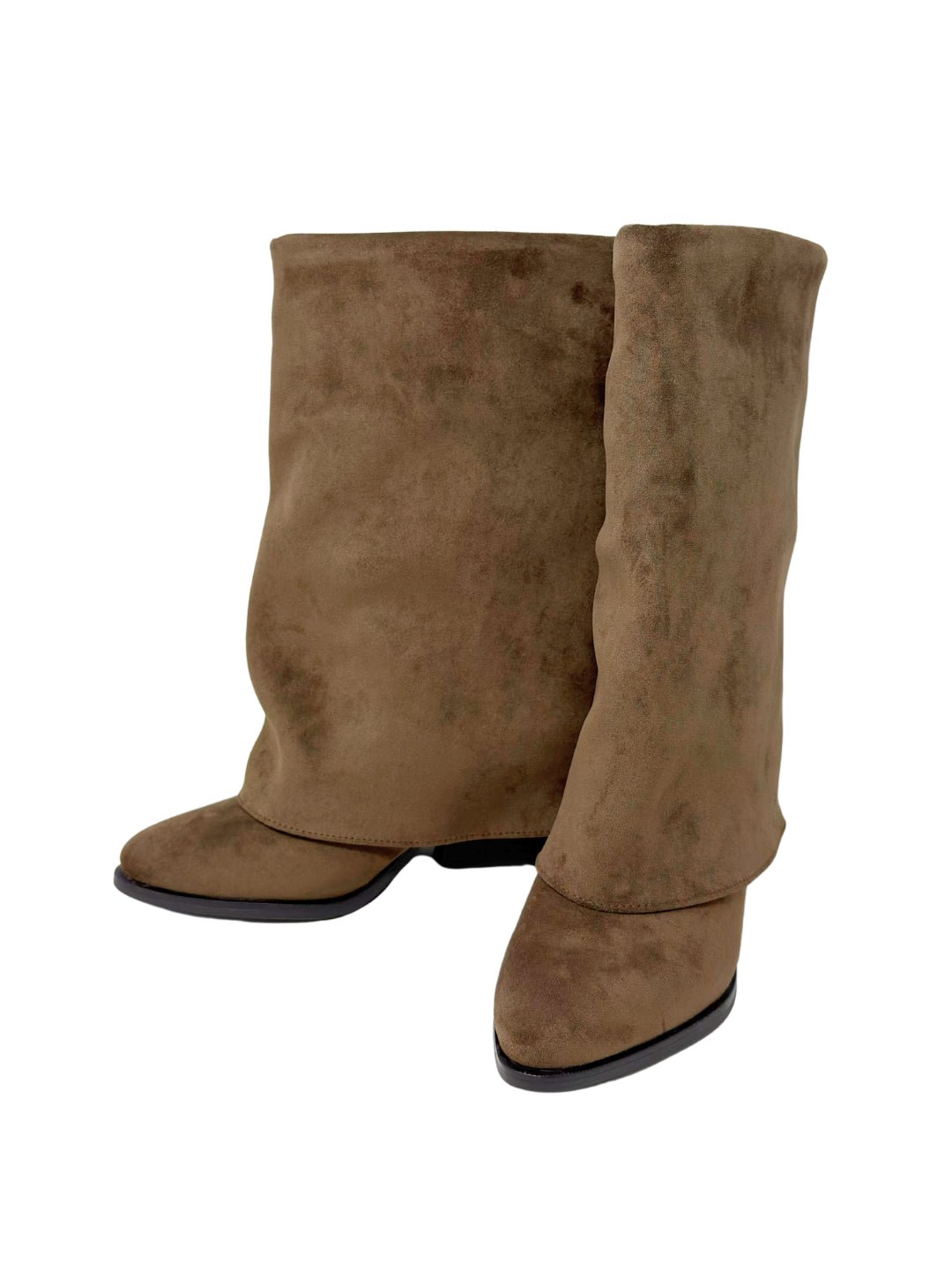Gold&Gold - Stivale con risvolto effetto suede - Donna - World Fashion