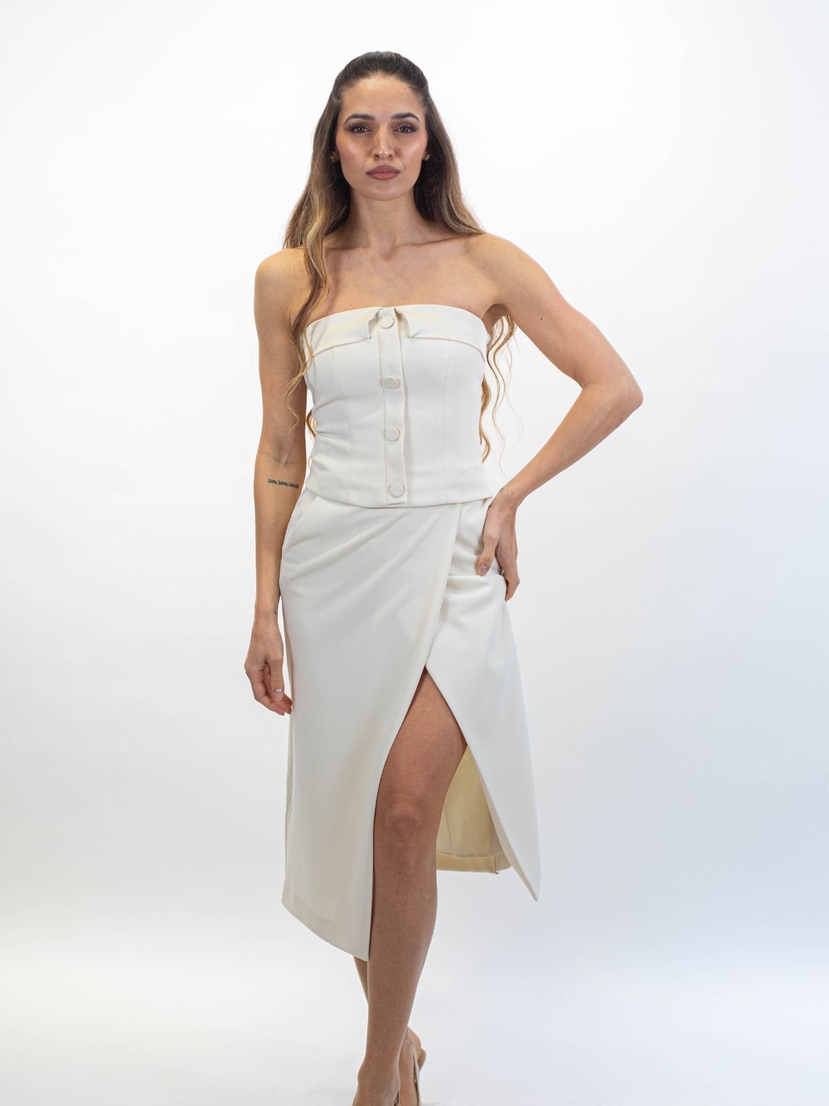 Gonna a portafoglio con spacco frontale Donna - Vicolo - World Fashion