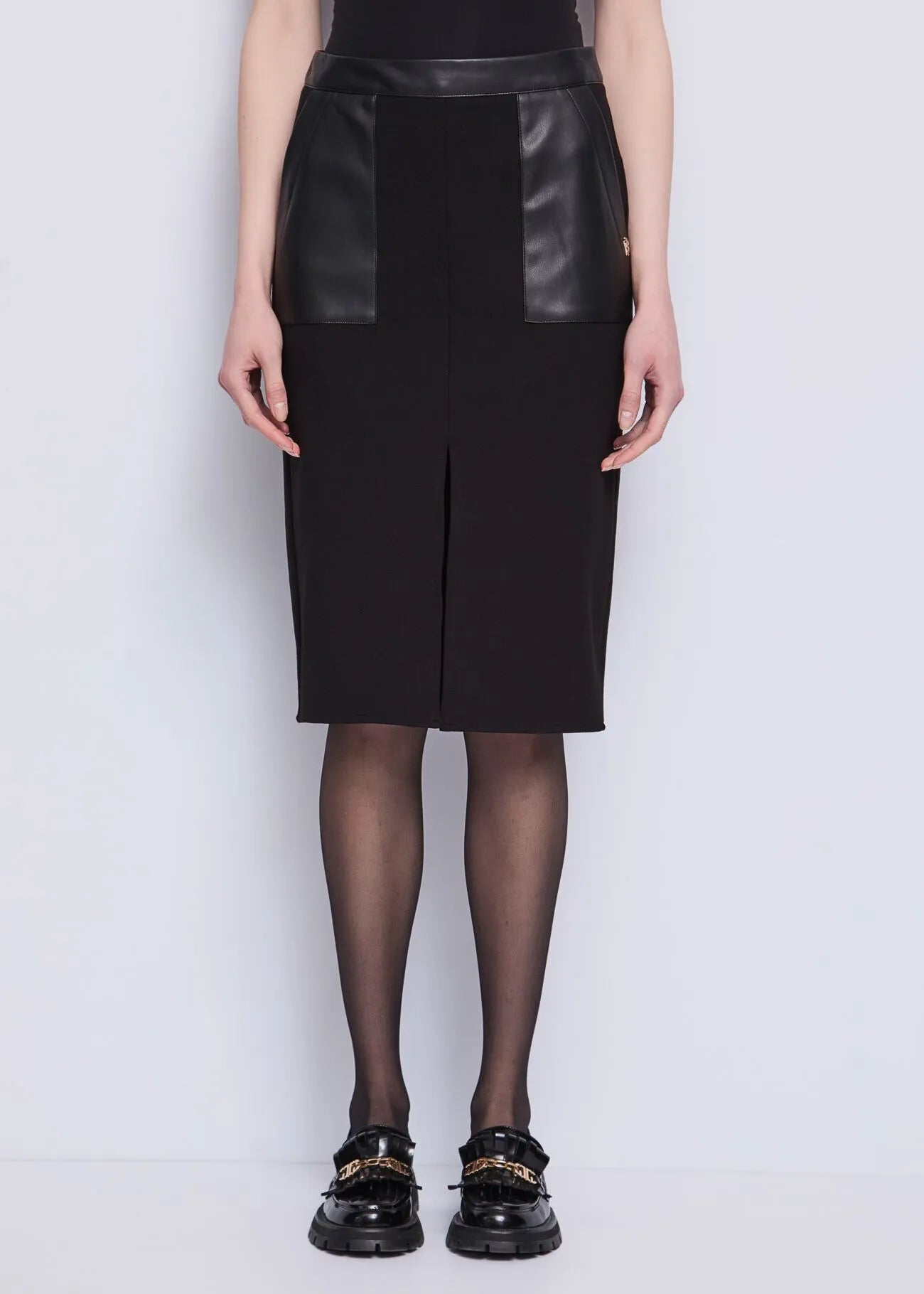 Gonna con dettagli in similpelle Donna - GAUDI JEANS - 521BD74001 - World Fashion