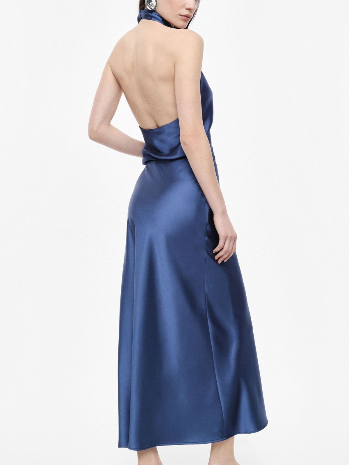 Gonna lunga svasata tinta unita vita alta Donna - Imperial - World Fashion