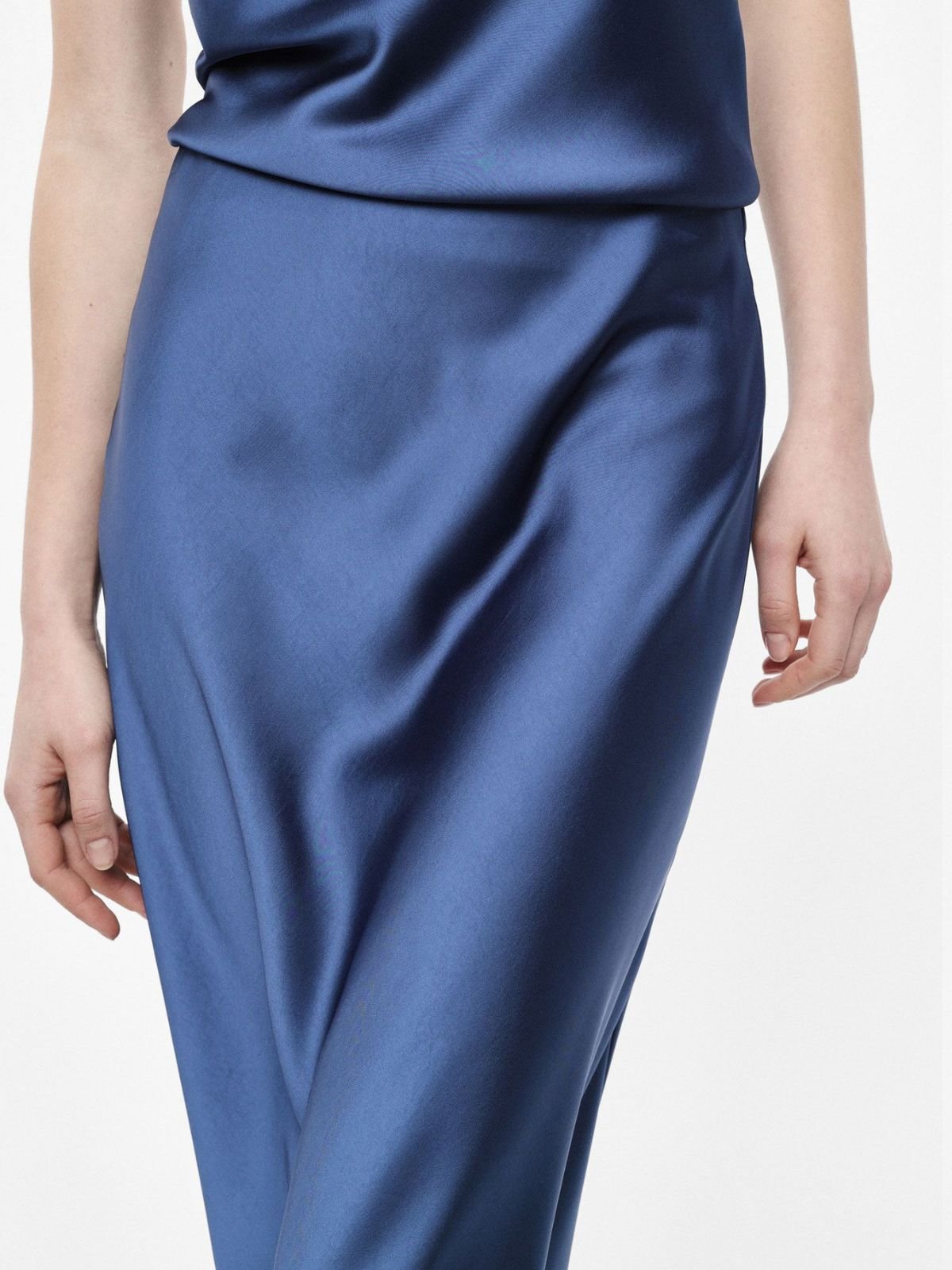Gonna lunga svasata tinta unita vita alta Donna - Imperial - World Fashion