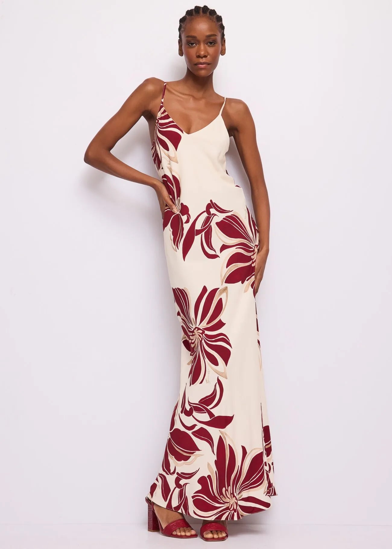 Abito da donna in twill con stampa floreale Donna - Gaudì Fashion