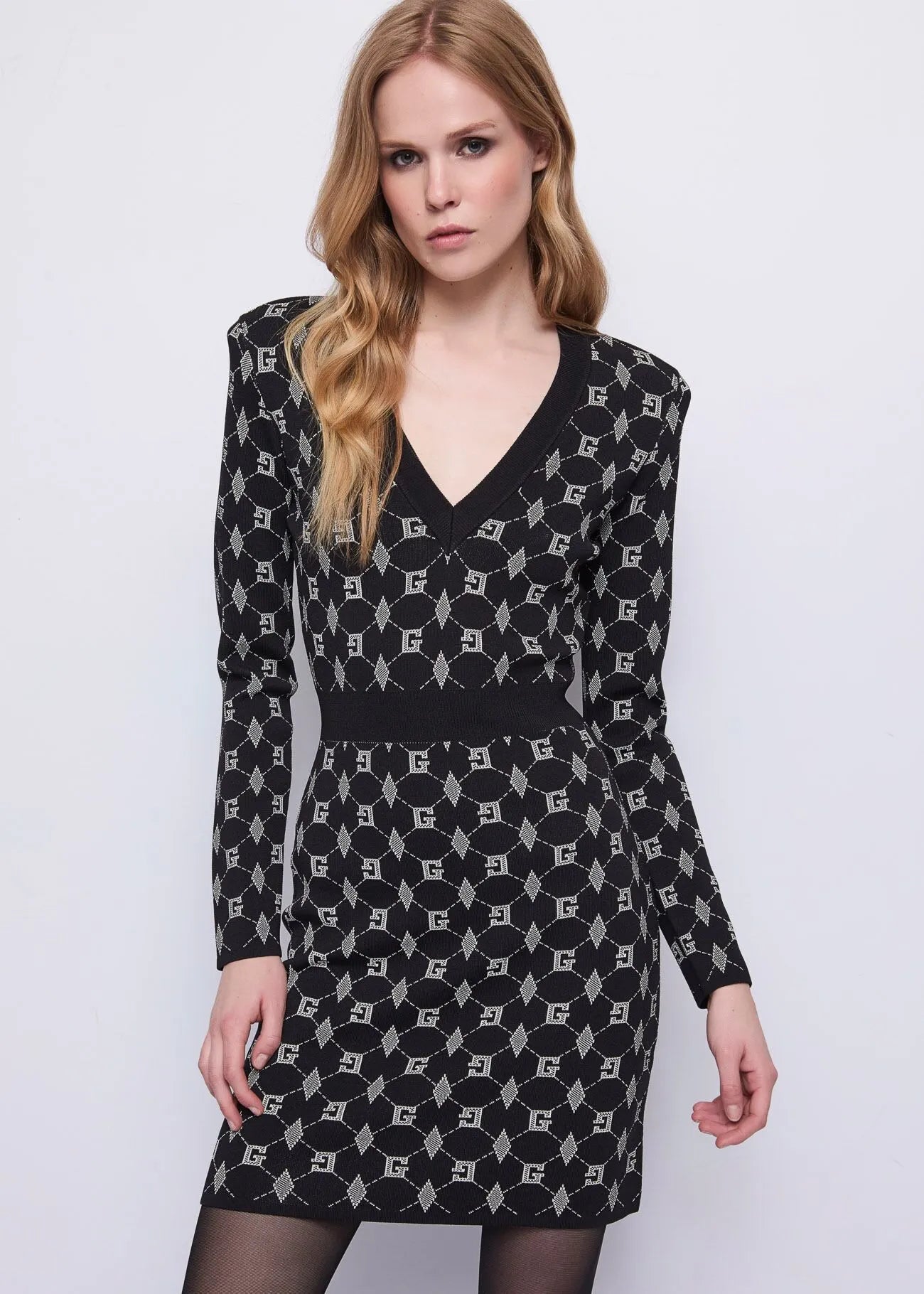 Abito In Maglia Jacquard M-L Donna - GAUDI FASHION - 521FD13005