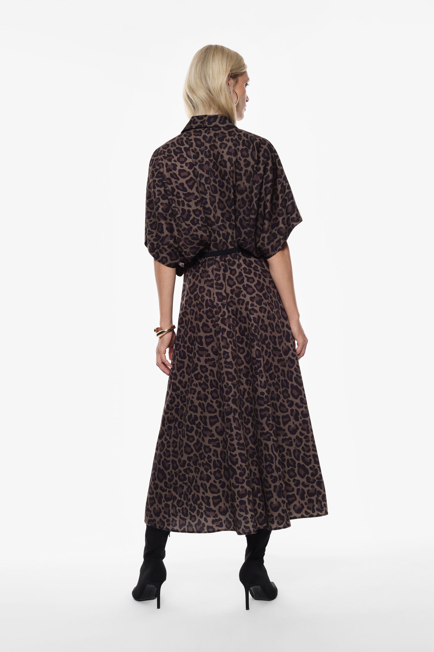 Abito stampa animalier con cintura Donna - Imperial