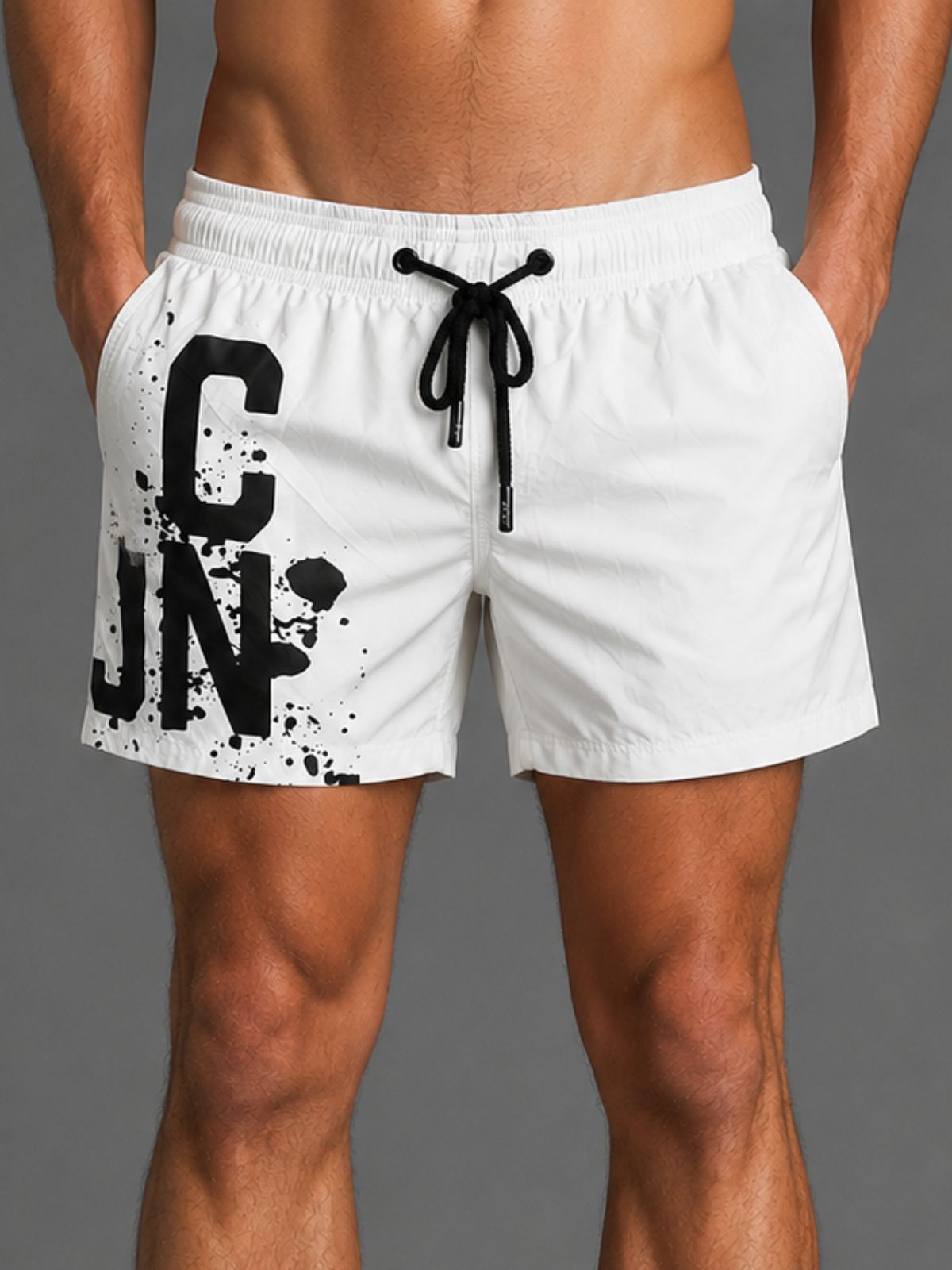 Icon - Costume mare C/Stampa Splash Su Fianco - Uomo - World Fashion