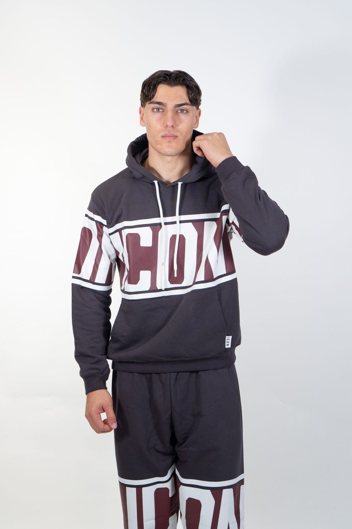Icon - Felpa con Cappuccio Stripe - Uomo - World Fashion