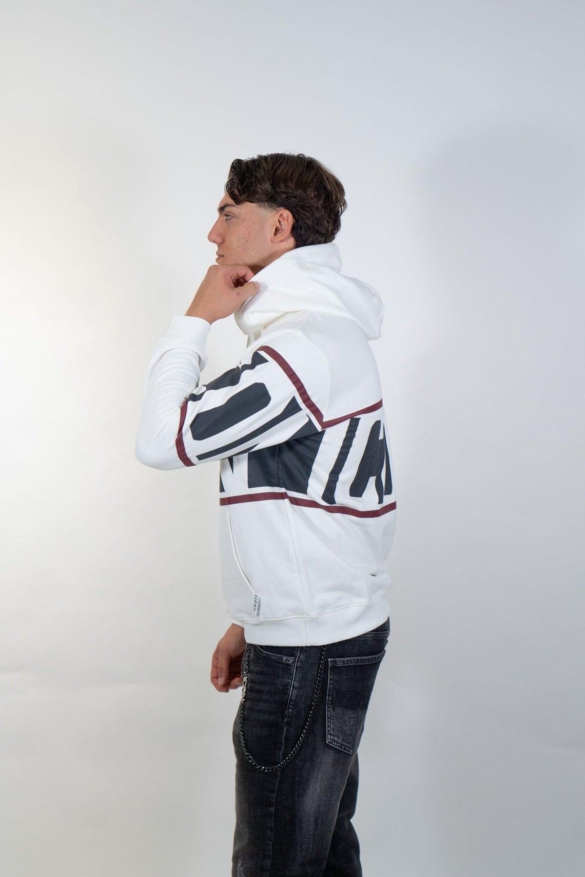 Icon - Felpa con Cappuccio Stripe - Uomo - World Fashion
