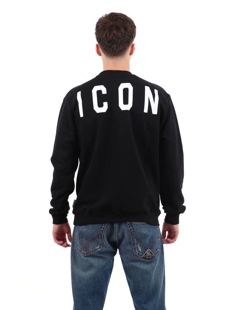 Icon - Felpa Girocollo Logo Grande Su Dt - Uomo - World Fashion