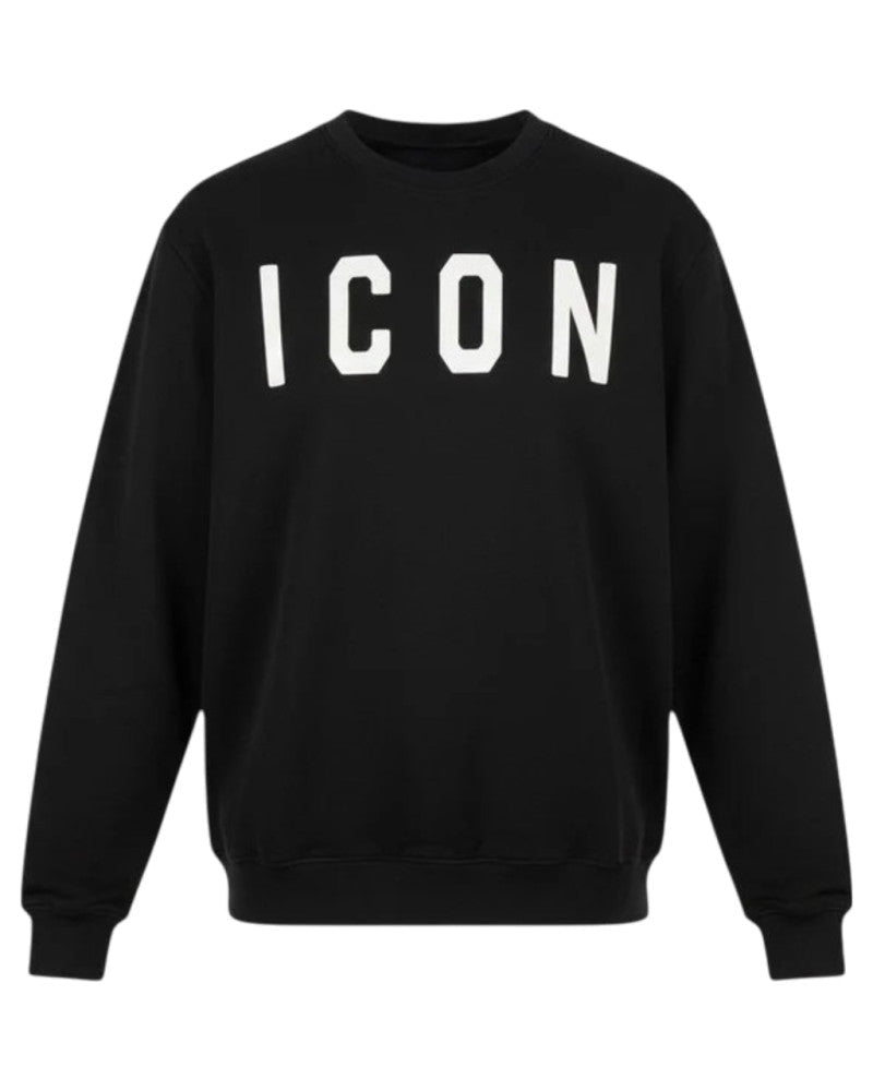 Icon - Felpa Girocollo Logo Grande - Uomo - World Fashion