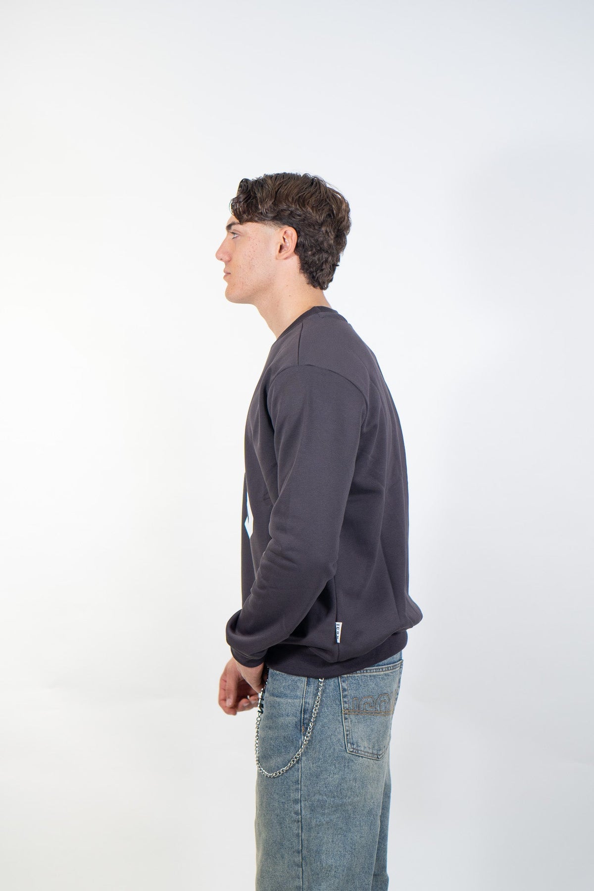 Icon - Felpa Girocollo Logo Trasversale - Uomo - World Fashion
