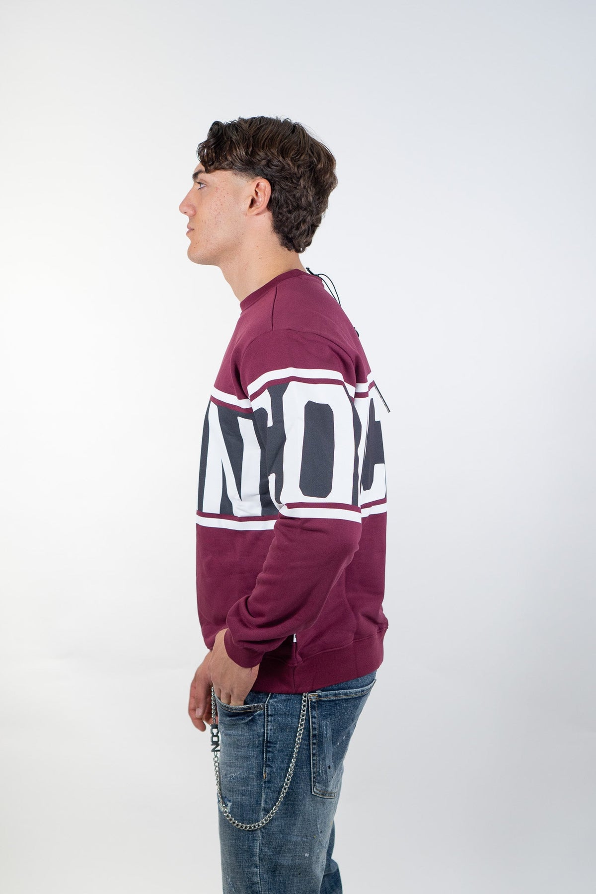 Icon - Felpa Girocollo Stripe - Uomo - World Fashion