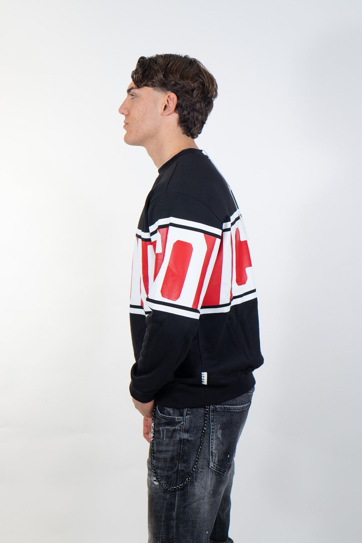 Icon - Felpa Girocollo Stripe - Uomo - World Fashion