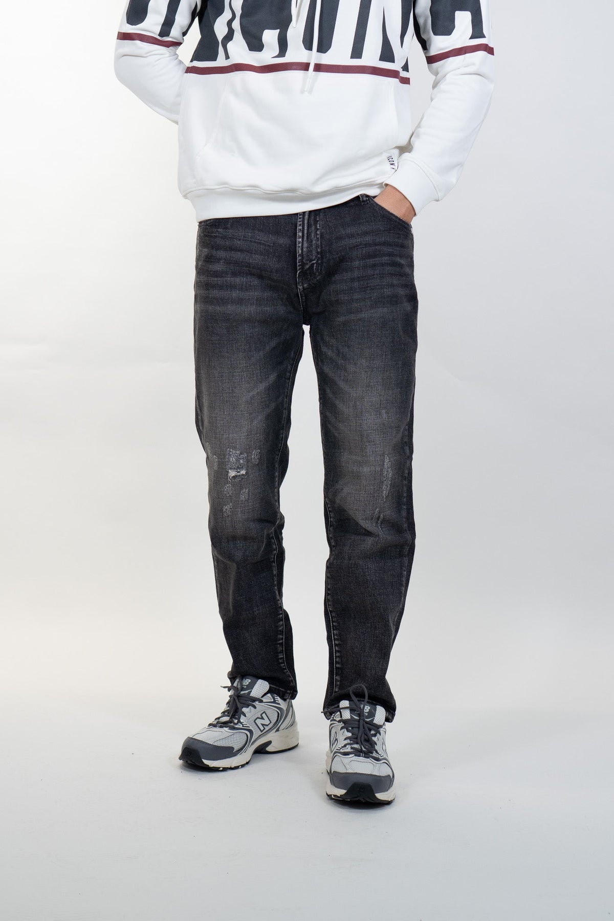 Icon - Jeans Cropped doppio logo - Uomo - World Fashion
