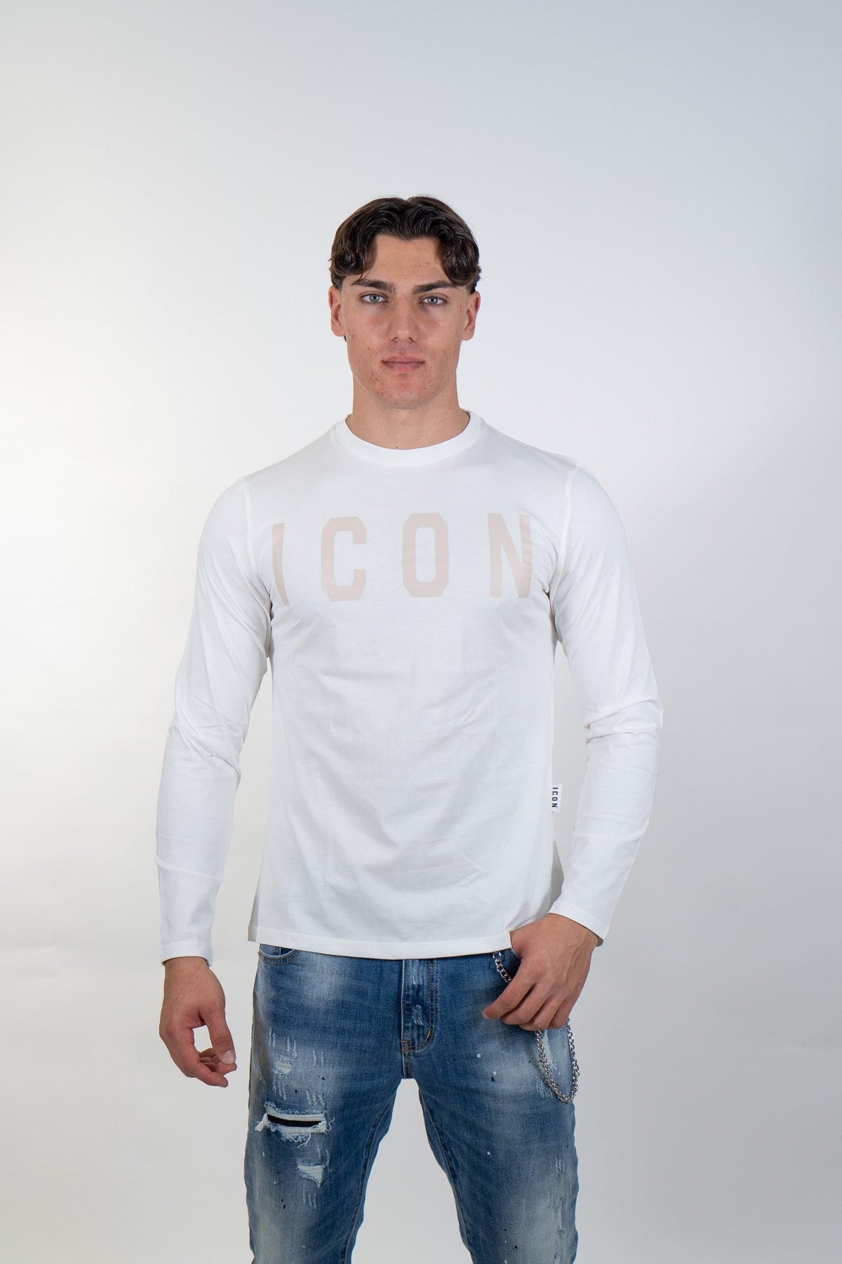 Icon - Maglia a maniche lunghe con logo - Uomo - World Fashion