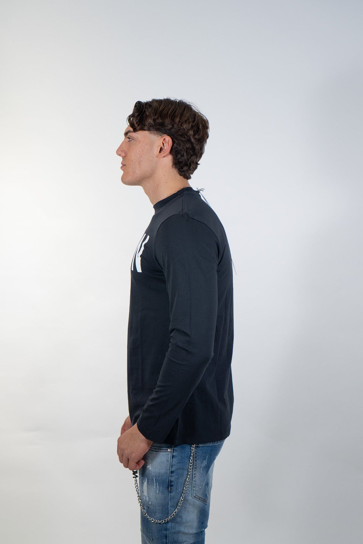 Icon - Maglia a maniche lunghe con logo - Uomo - World Fashion