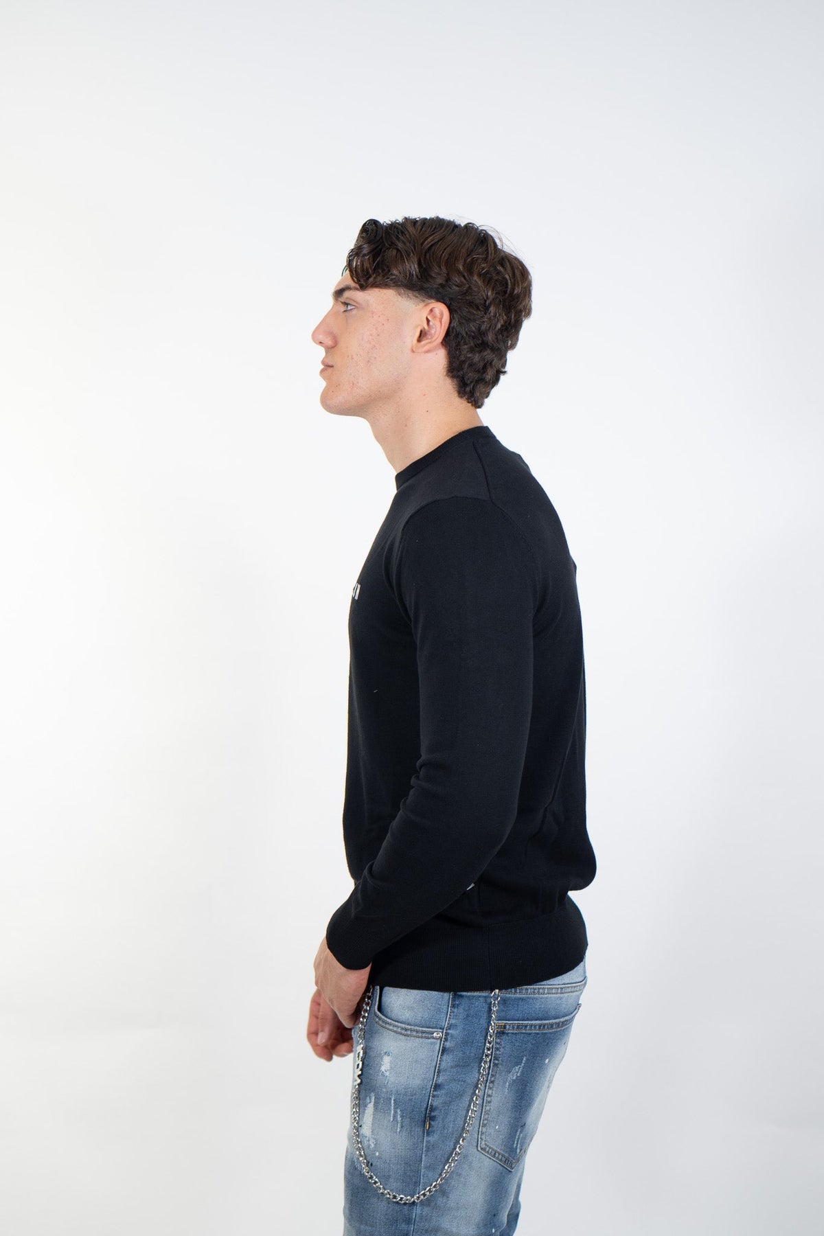 Icon - Maglia con ricamo trasversale - Uomo - World Fashion