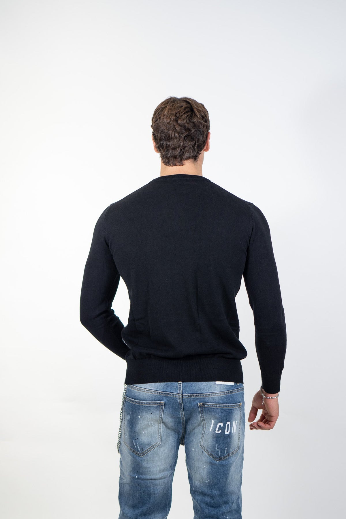 Icon - Maglia con ricamo trasversale - Uomo - World Fashion