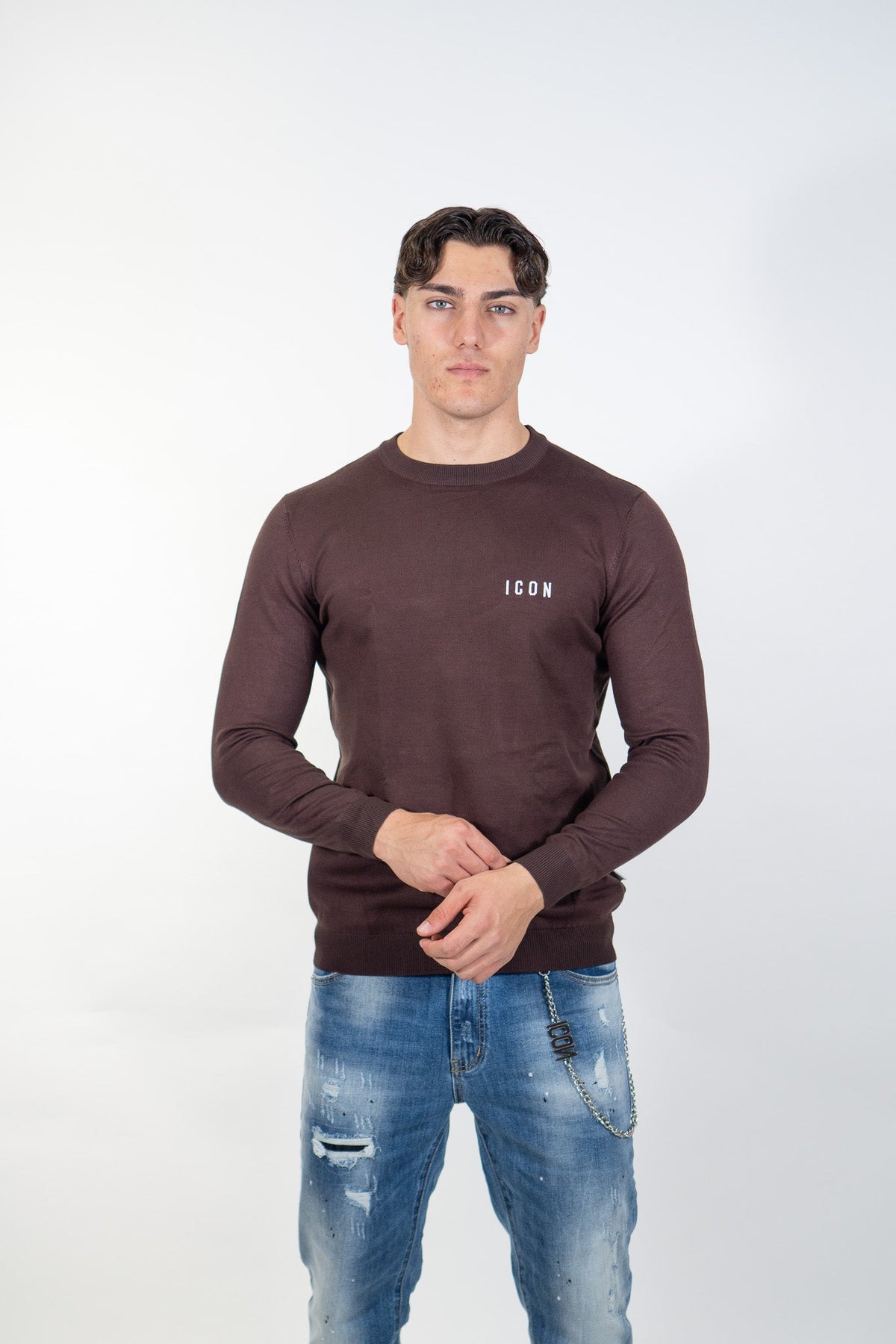 Icon - Maglia Con Ricamo - Uomo - World Fashion