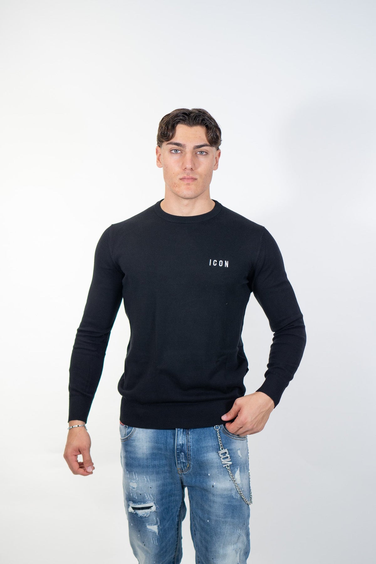 Icon - Maglia Con Ricamo - Uomo - World Fashion