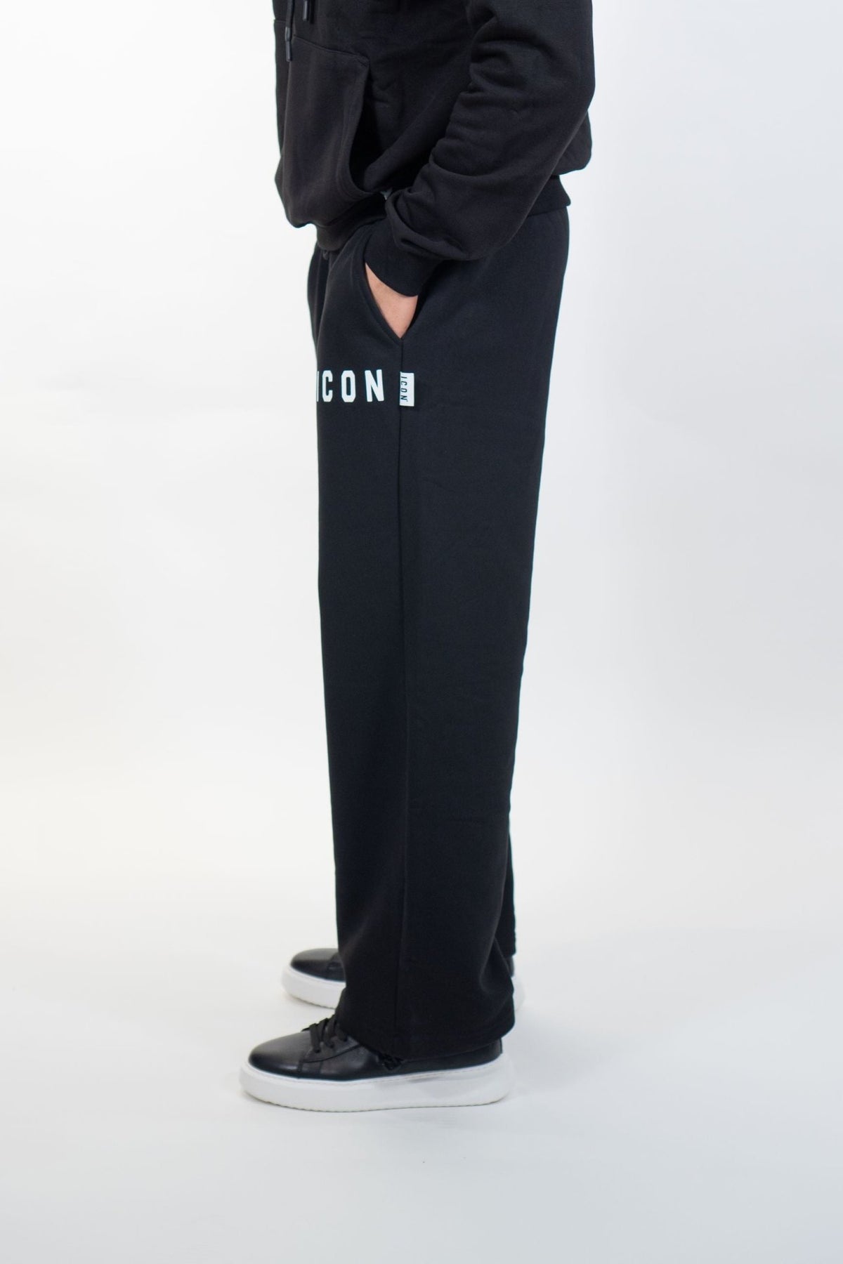 Icon - Pantalone felpato con logo - Uomo - World Fashion